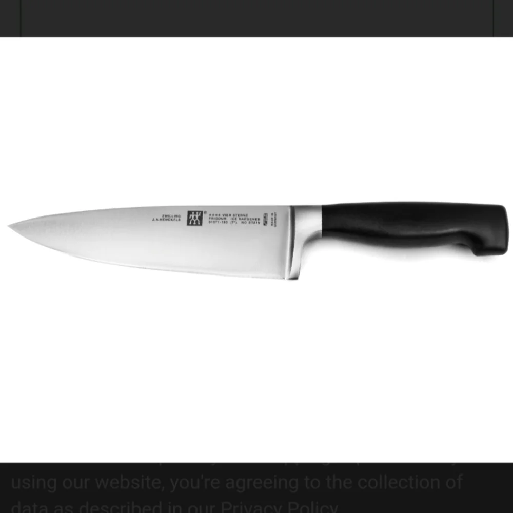 ❤️BUY 2 GET 1 FREE Zwilling Four Star 7 inch Chef's Knife, Retail Price $129.95